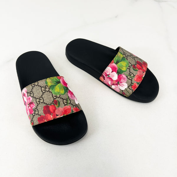 Gucci Floral Supreme Slides Size 36