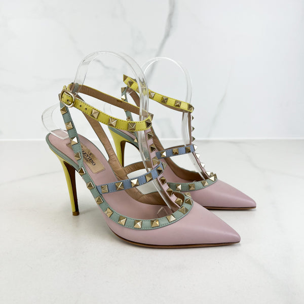 Valentino Multicolour Rockstud Pumps Size 37