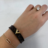 Louis Vuitton Logomania Bracelet Size 17