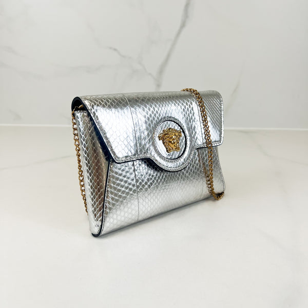 Versace La Medusa Metallic Shoulder bag