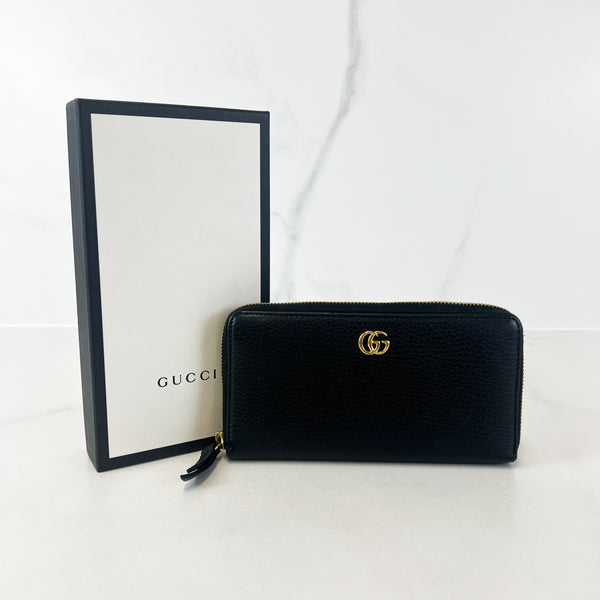 Gucci Long Marmont Zip Around Wallet