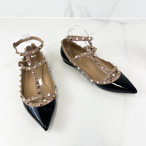 Valentino Garavani Rockstud Ballet Flat Size 41