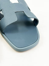 Hermes Epsom Leather Oran Sandals Size 38