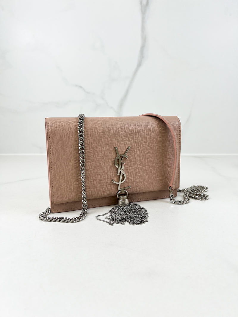 Saint Laurent Monogram Kate Tassel Chain Wallet