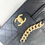 Chanel CC Small Lambskin Black Classic Flap Shoulder Bag