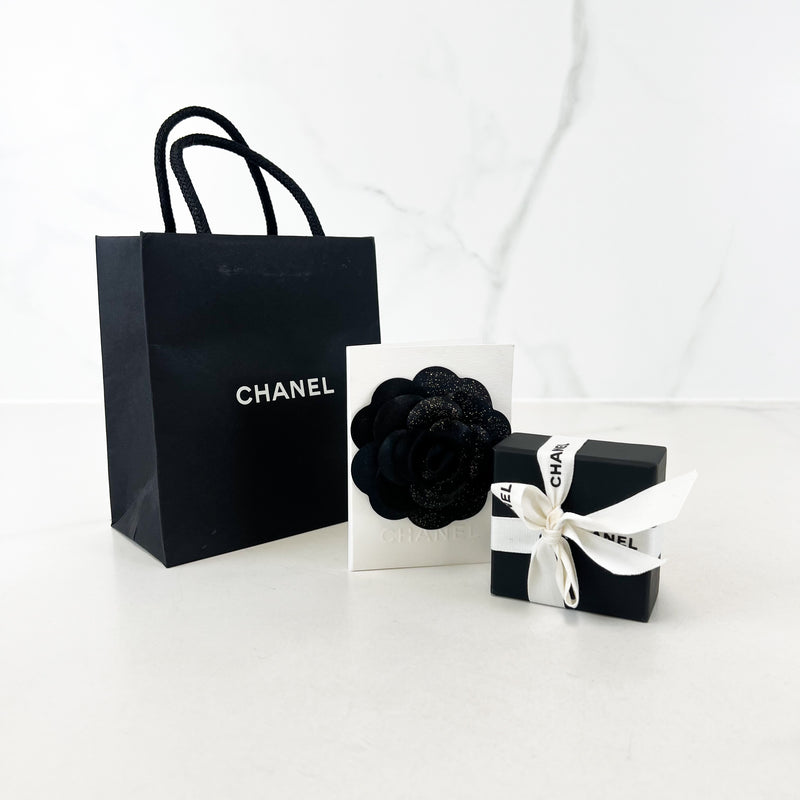 Chanel CC Crystal Stud Earrings