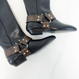 Louis Vuitton Monogram Flat Riding Boot Size 37