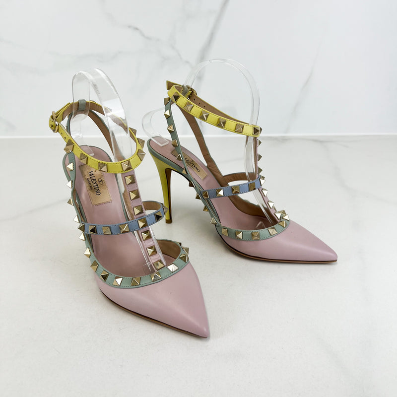 Valentino Multicolour Rockstud Pumps Size 37