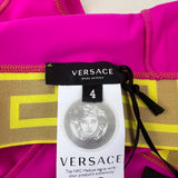 Versace Pink Greca Two piece Swimsuit Size 4