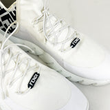 Fendi Motif Mesh ‘High’ White Sneakers Size 40