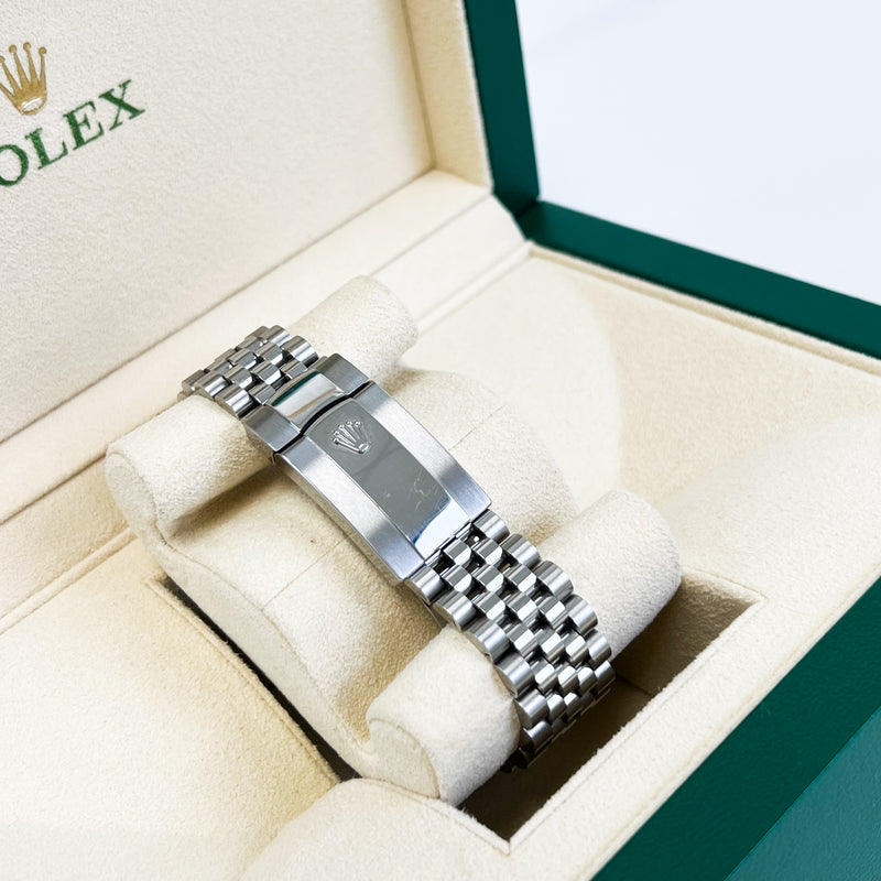 Rolex Datejust 41mm Diamond Dial Fluted Bezel Oyster Perpetual