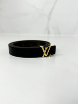 Louis Vuitton Initials 20mm Reversible Belt with GHW Size 80