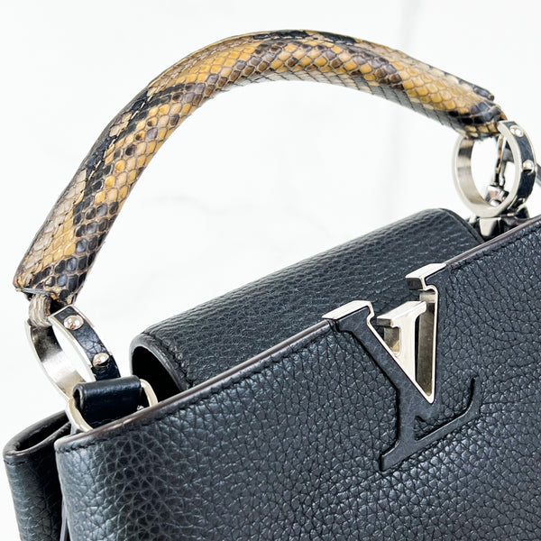 Louis Vuitton Black Capucines BB