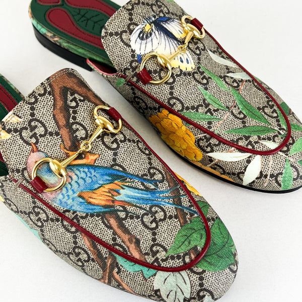 Gucci Canvas Princetown Slipper Size 35.5