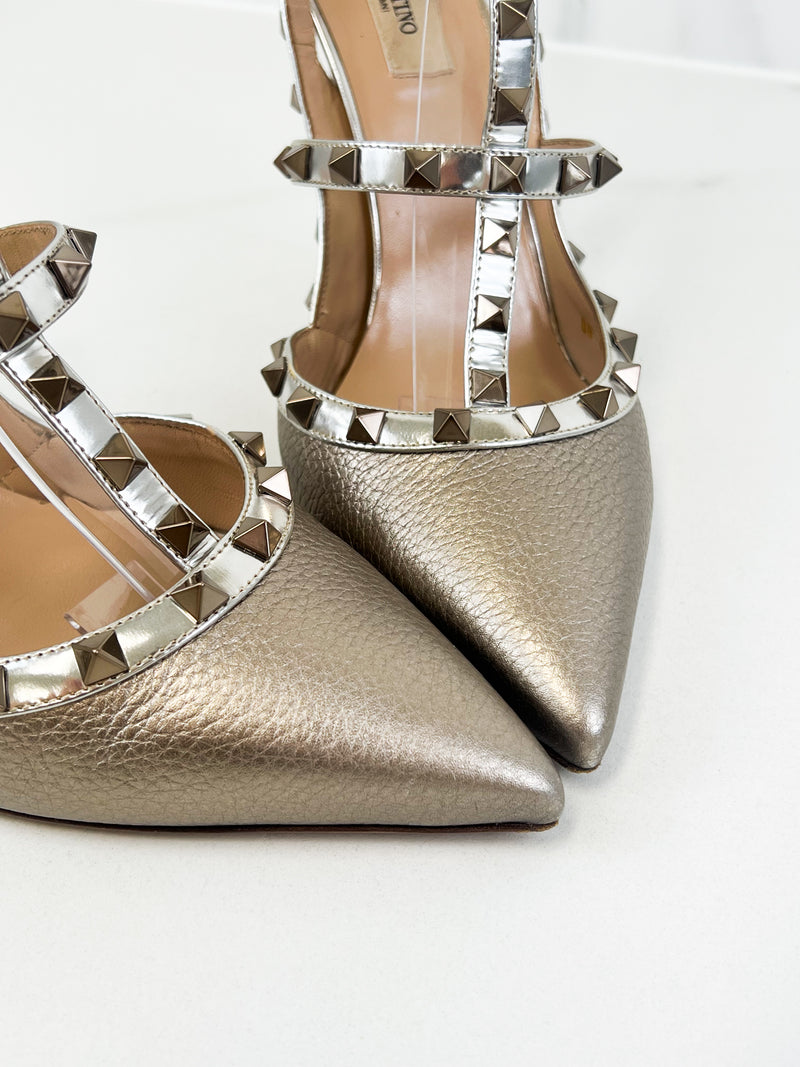 Valentino Caged Rockstud Pumps Size 42