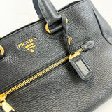 Prada Black Daino Tote Bag