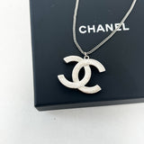 Chanel CC Jewelled Silver Necklace