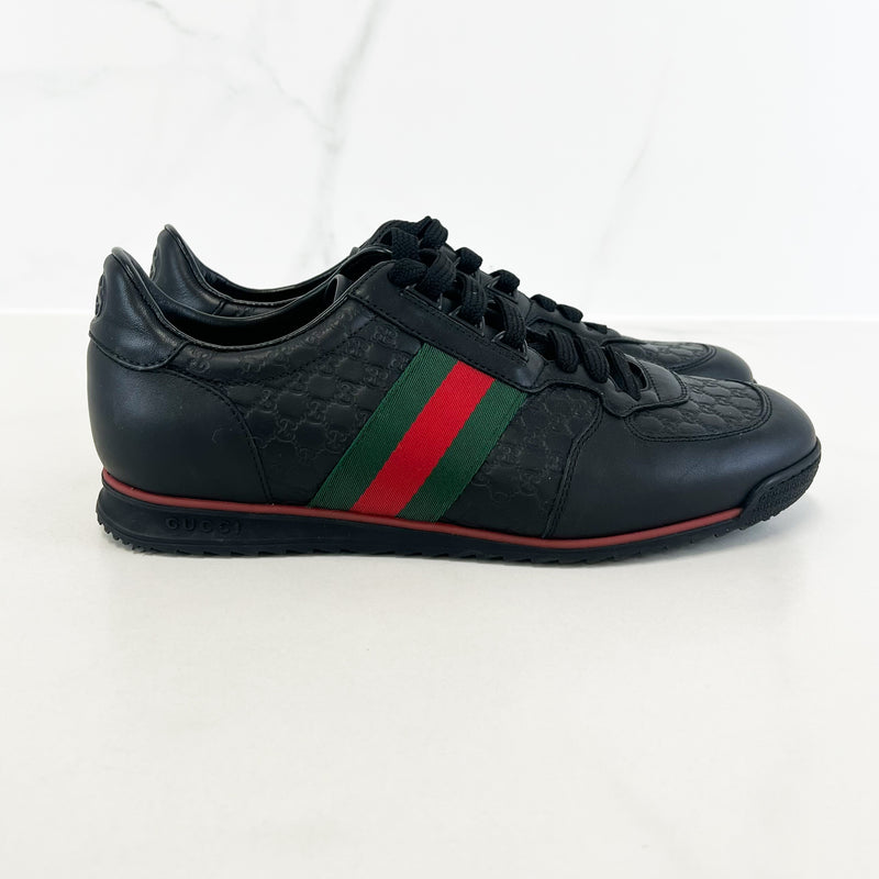 Gucci Black Web Sneaker Size 6