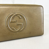 Gucci Gold Leather Soho Wallet