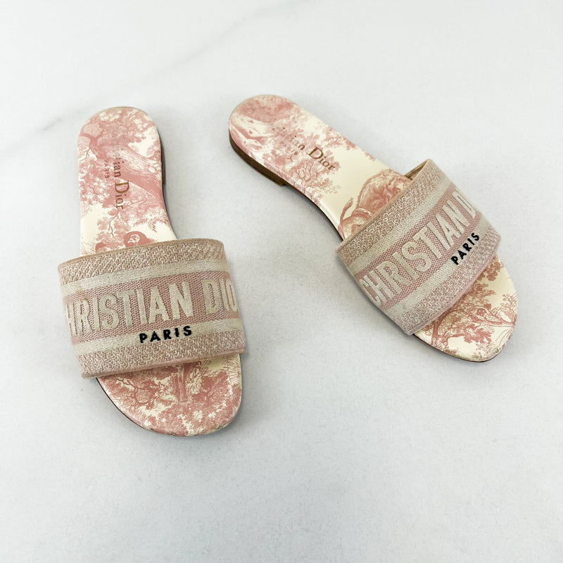 Christian Dior Dway Slides Size 35