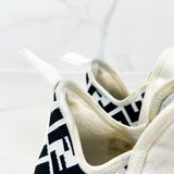 Fendi Motif Mesh ‘High’ White Sneakers Size 40