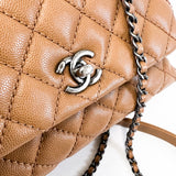 Chanel Small Caviar Coco Handle Ruthenium Hardware