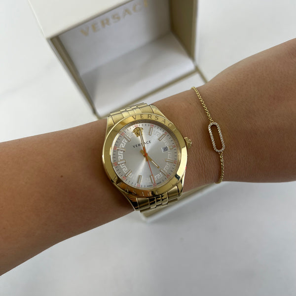 Versace Gold 40mm Hellenyium Watch