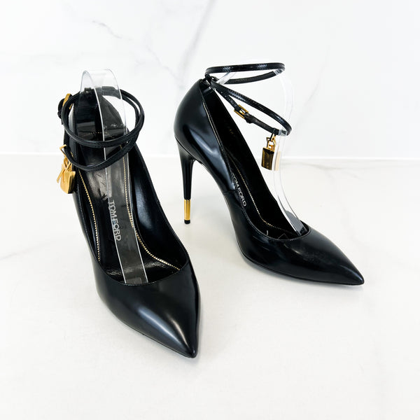 Tom Ford Padlock Leather Pumps Size 42