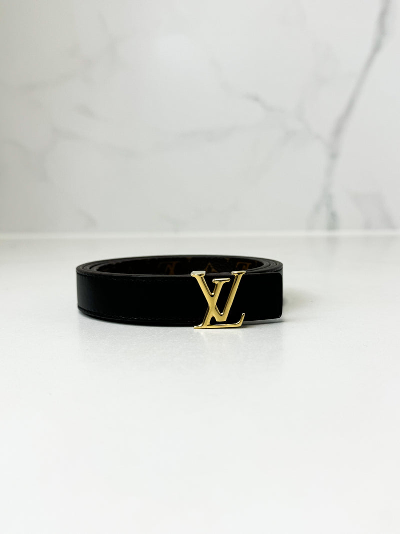 Louis Vuitton Initials 20mm Reversible Belt with GHW Size 80