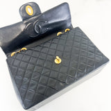 Chanel Vintage Maxi Single Flap Lambskin Shoulder Bag