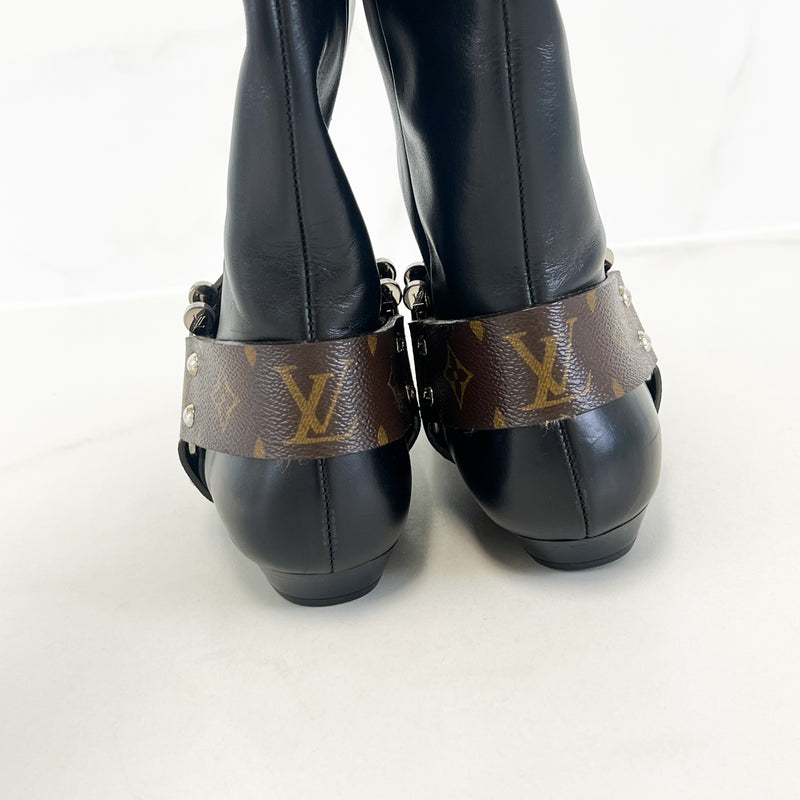 Louis Vuitton Monogram Flat Riding Boot Size 37