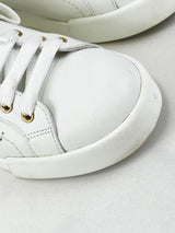 Dolce & Gabbana Portofino Calfskin Leather Sneaker with Pearl