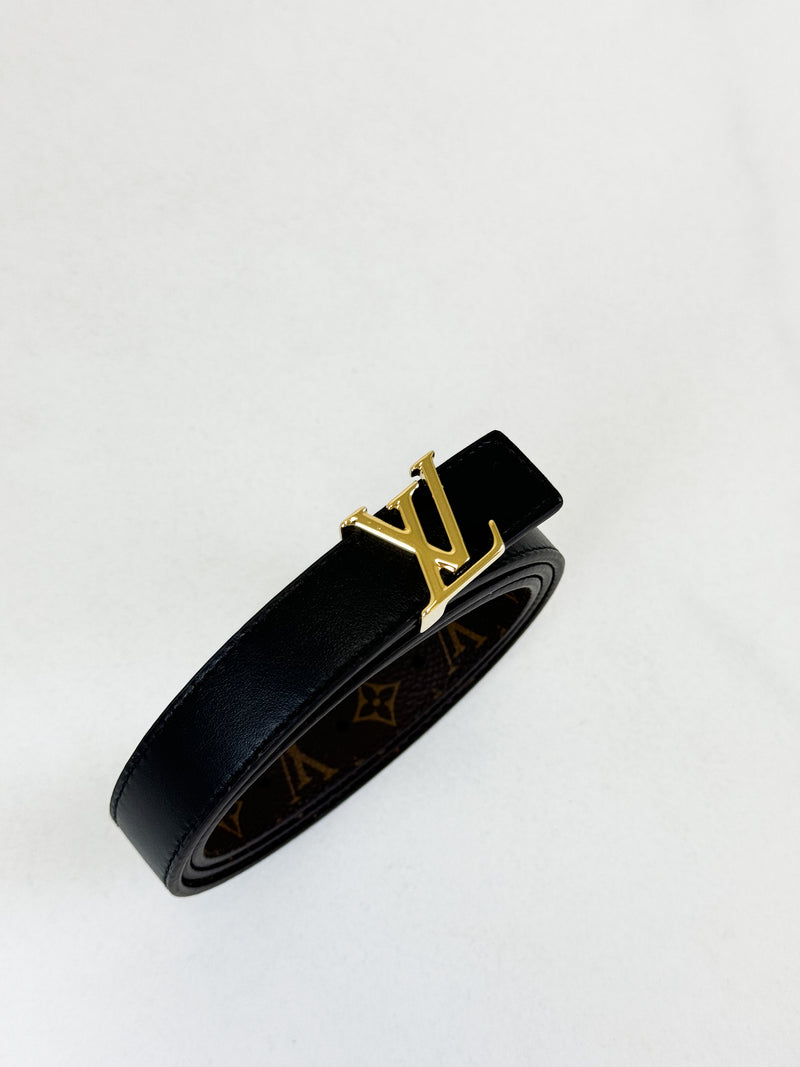 Louis Vuitton Initials 20mm Reversible Belt with GHW Size 80