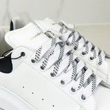 Alexander McQueen Mens White & Black Oversized Sneaker Size 40