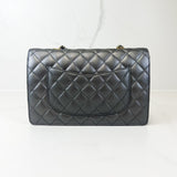 Chanel Silver Calfskin Large Shoulder Bag