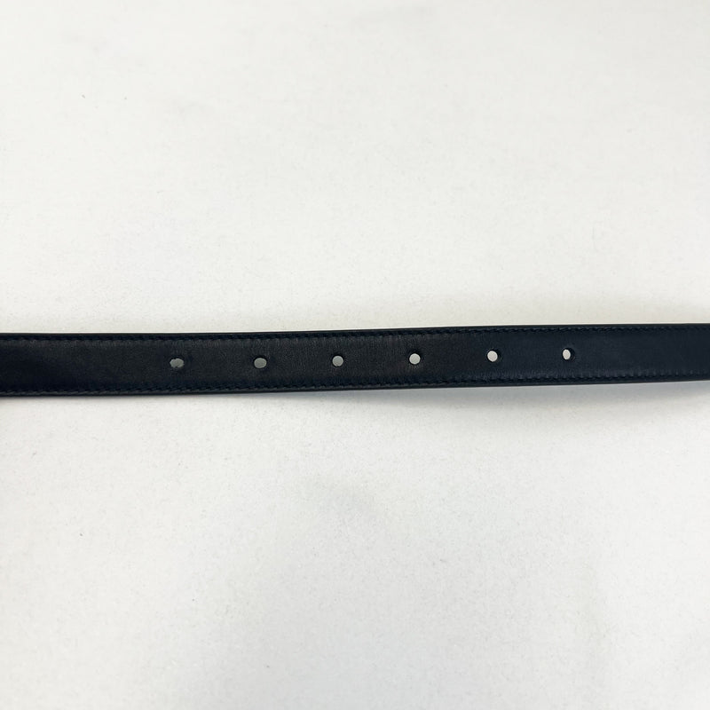 Gucci GG Black Belt 20mm Size 80