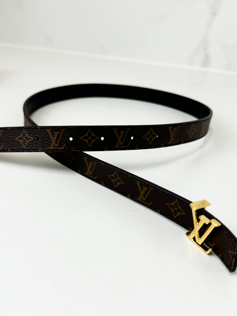 Louis Vuitton Initials 20mm Reversible Belt with GHW Size 80