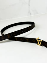 Louis Vuitton Initials 20mm Reversible Belt with GHW Size 80