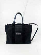 Balenciaga Black Canvas Tote Bag