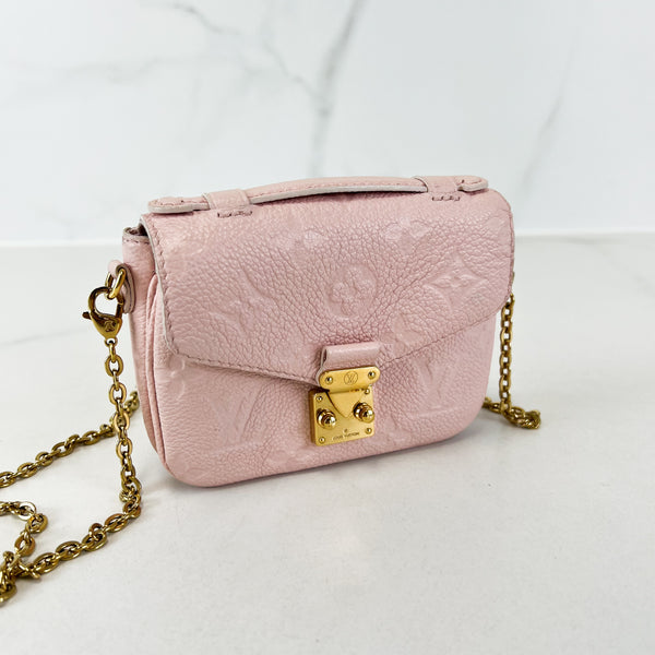 Louis Vuitton Empreinte Monogram Baby Pink Micro Metis