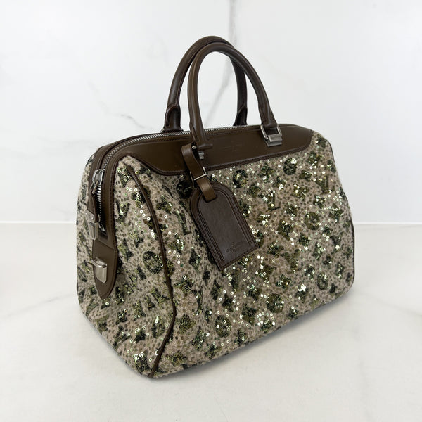 Louis Vuitton Khaki/ Brown Monogram Sequin Speedy 30