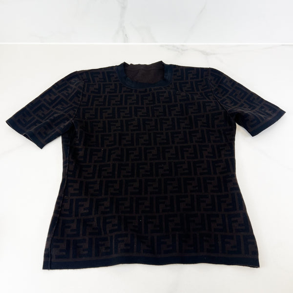 Fendi Zucca Pullover Tee Size 42