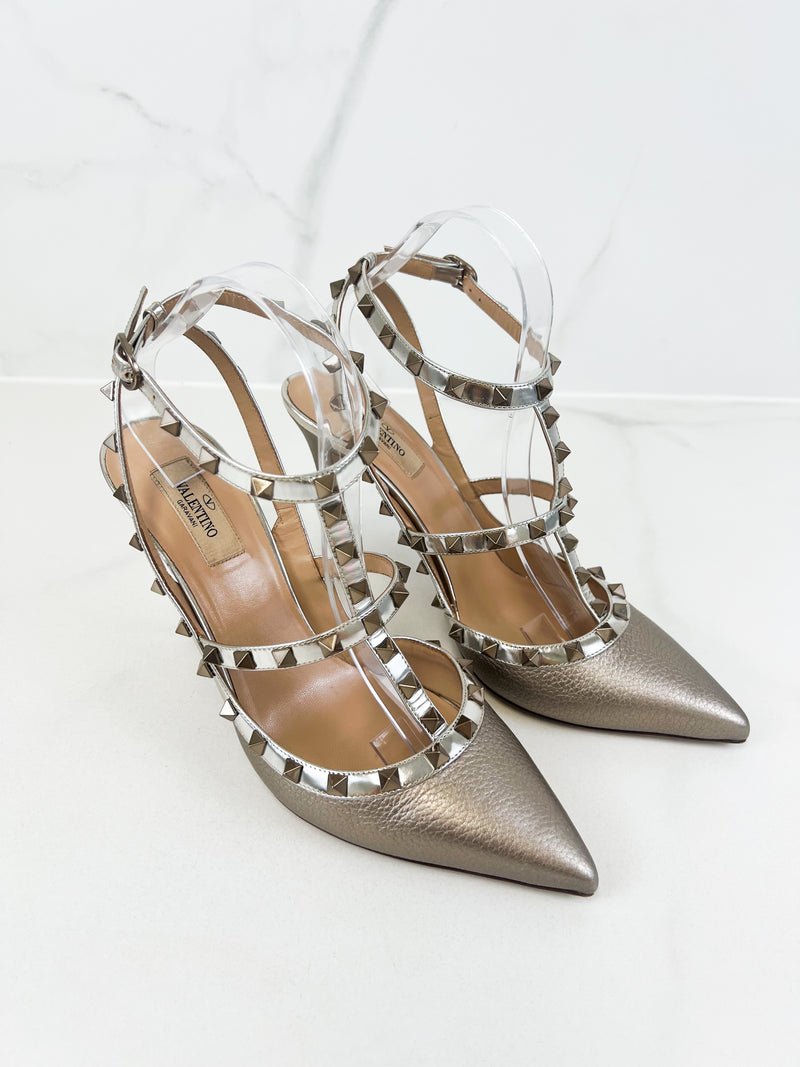 Valentino Caged Rockstud Pumps Size 42