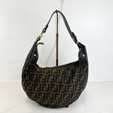 Fendi Zucca Boston Vintage Shoulder Bag