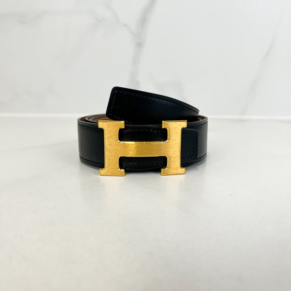 Hermes H Belt Bucket & Reversible Leather Strap Size 80