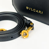 Bvlgari Black Leather Serpenti Mini Tote