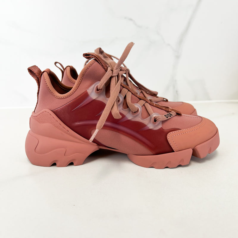 Christian Dior D-Connect Deep Pink Sneakers Size 36