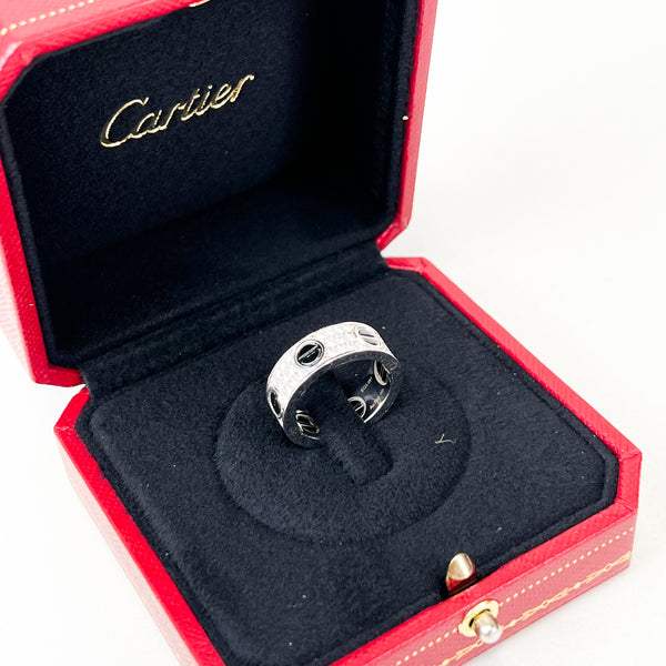 Cartier Love Ring Diamond Paved