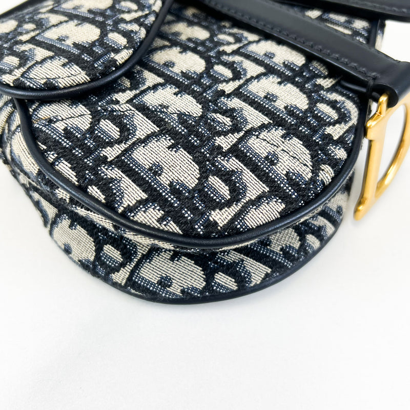 Christian Dior Mini Oblique Saddle with strap