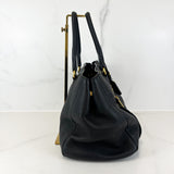 Prada Black Daino Tote Bag